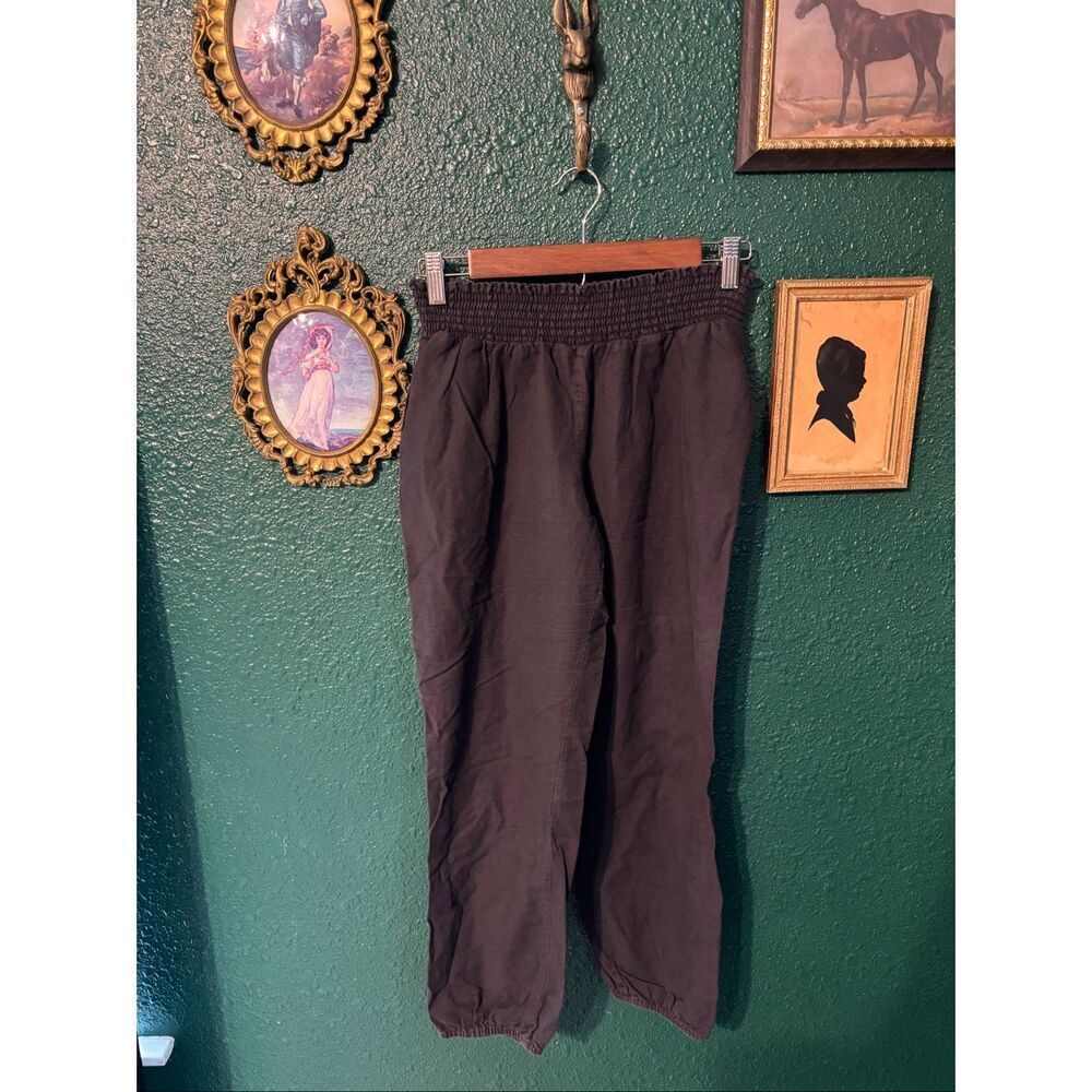 The Nines By Hatch Medium Black Crop Pants High Rise